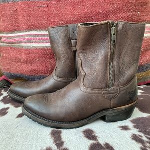 Vintage Shoe Co. Leather Cowboy Boots Size 6